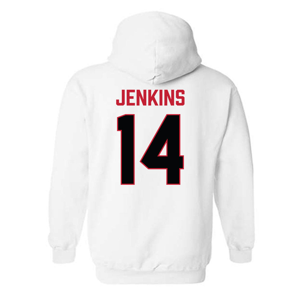 Ferris State - NCAA Football : Dmari Jenkins - National Champions Shersey Hooded Sweatshirt-1