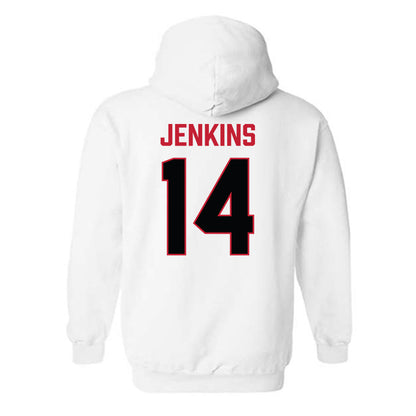 Ferris State - NCAA Football : Dmari Jenkins - National Champions Shersey Hooded Sweatshirt-1