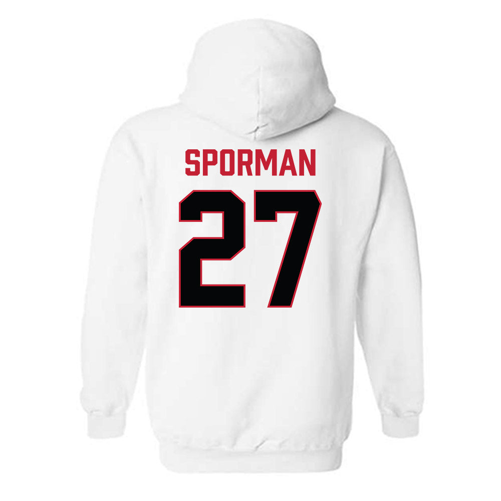 Ferris State - NCAA Football : Ben Sporman - National Champions Shersey Hooded Sweatshirt-1