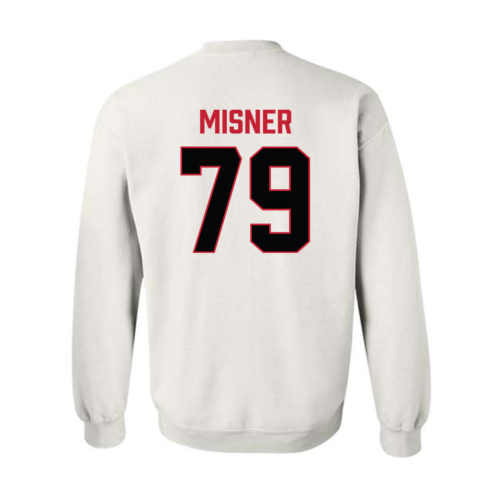 Ferris State - NCAA Football : Mike Misner - National Champions Shersey Crewneck Sweatshirt-1