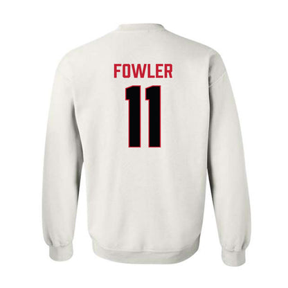 Ferris State - NCAA Football : Tyrone Fowler - National Champions Shersey Crewneck Sweatshirt-1