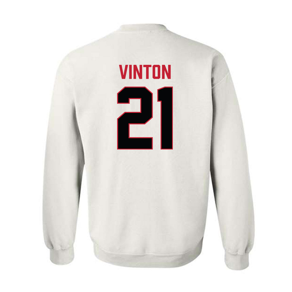Ferris State - NCAA Football : Jaylen Vinton - National Champions Shersey Crewneck Sweatshirt-1