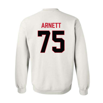 Ferris State - NCAA Football : Dayne Arnett - National Champions Shersey Crewneck Sweatshirt-1