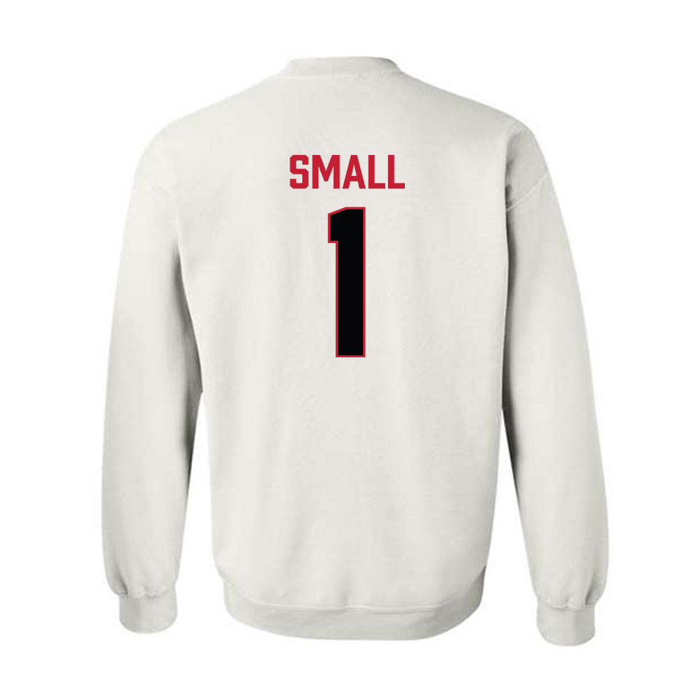 Ferris State - NCAA Football : Deion Small - National Champions Shersey Crewneck Sweatshirt-1