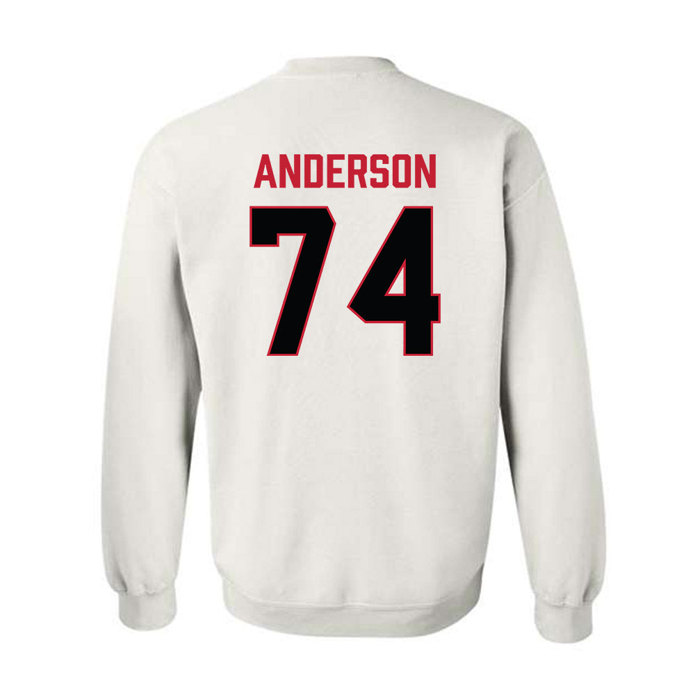 Ferris State - NCAA Football : Bobby Anderson - National Champions Shersey Crewneck Sweatshirt-1