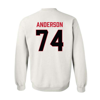 Ferris State - NCAA Football : Bobby Anderson - National Champions Shersey Crewneck Sweatshirt-1