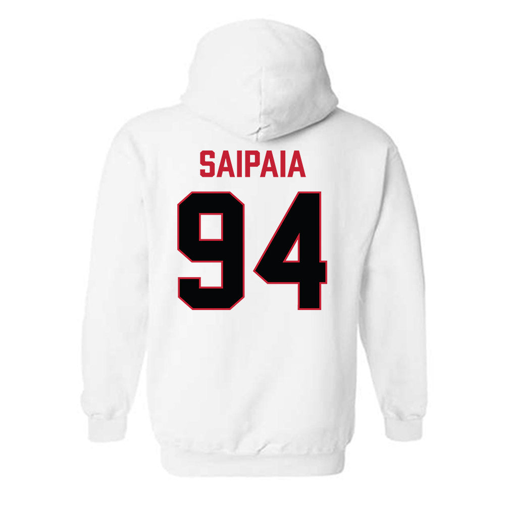Ferris State - NCAA Football : Sio Saipaia - National Champions Shersey Hooded Sweatshirt-1