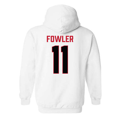 Ferris State - NCAA Football : Tyrone Fowler - National Champions Shersey Hooded Sweatshirt-1