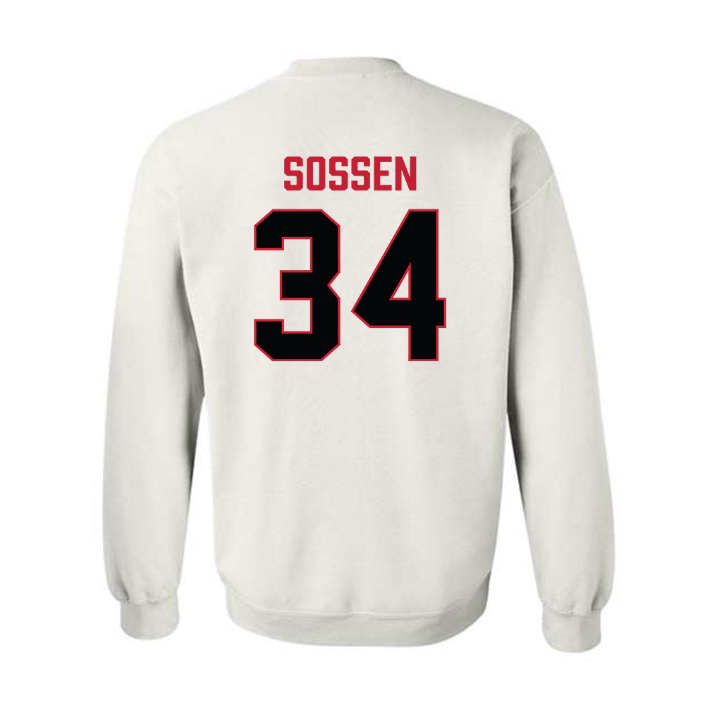 Ferris State - NCAA Football : Ethan Sossen - National Champions Shersey Crewneck Sweatshirt-1