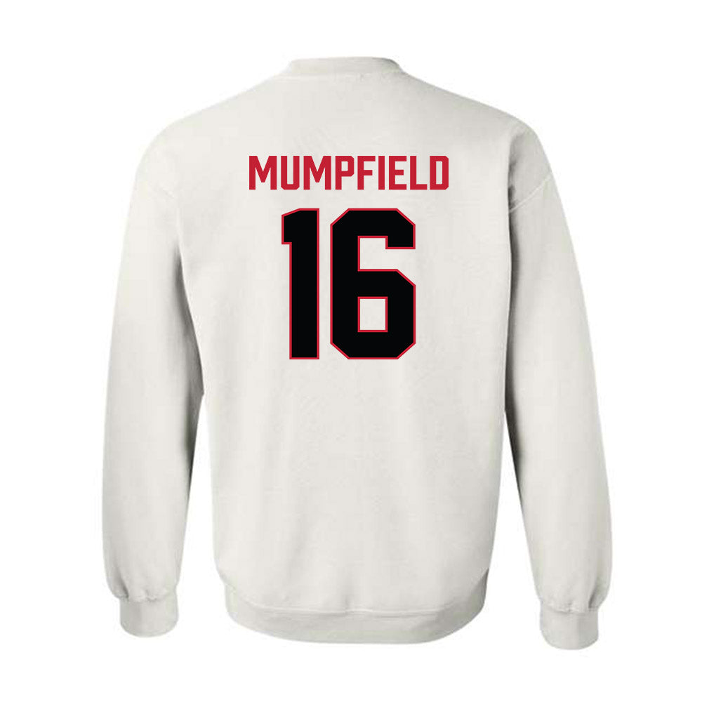Ferris State - NCAA Football : Leeshaun Mumpfield - National Champions Shersey Crewneck Sweatshirt-1