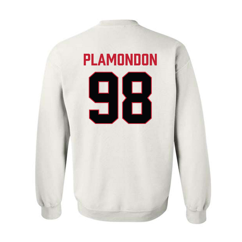 Ferris State - NCAA Football : Jake Plamondon - National Champions Shersey Crewneck Sweatshirt-1