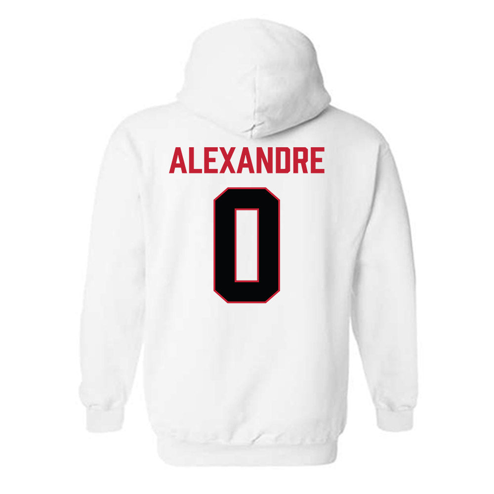 Ferris State - NCAA Football : Jacarvis Alexandre - National Champions Shersey Hooded Sweatshirt-1