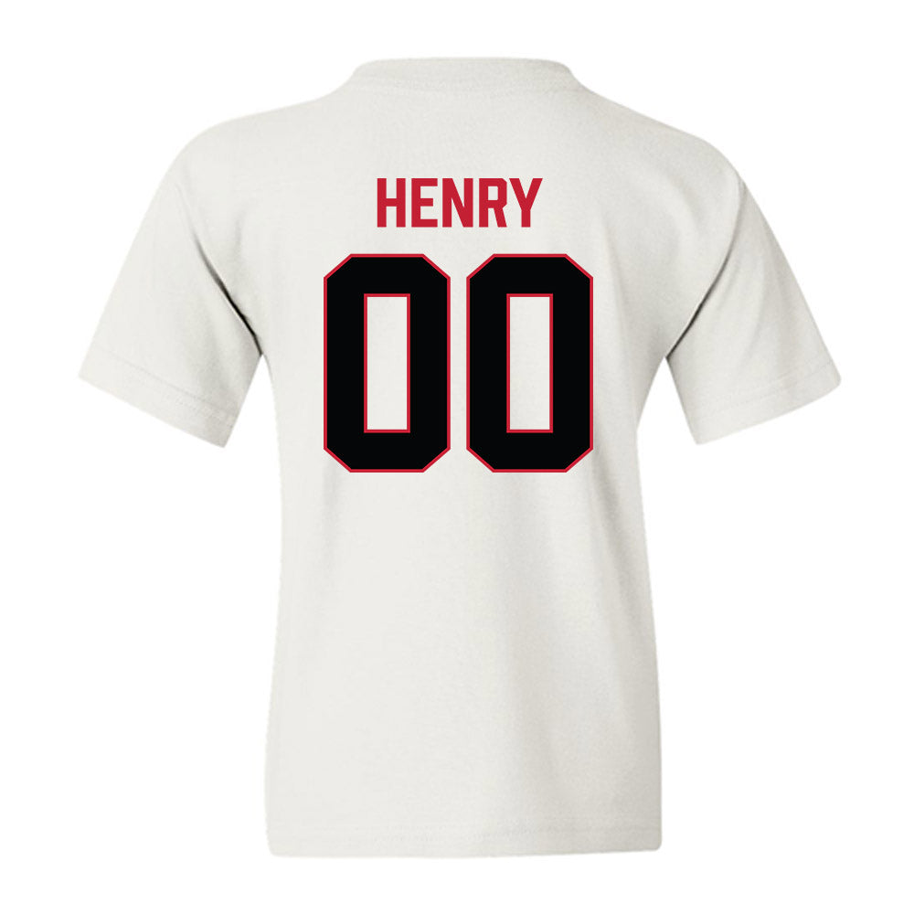Ferris State - NCAA Football : Harkym Henry - National Champions Shersey Youth T-Shirt-1