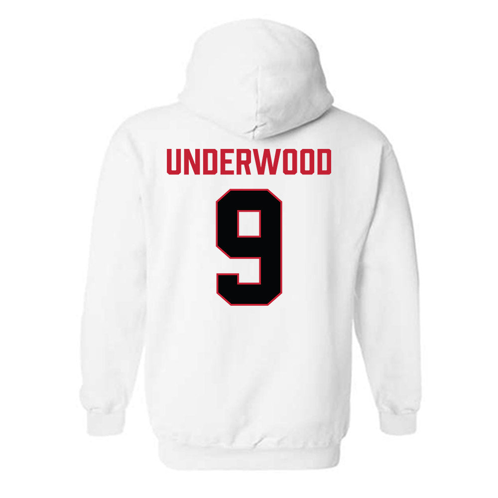 Ferris State - NCAA Football : Cam Underwood - National Champions Shersey Hooded Sweatshirt-1