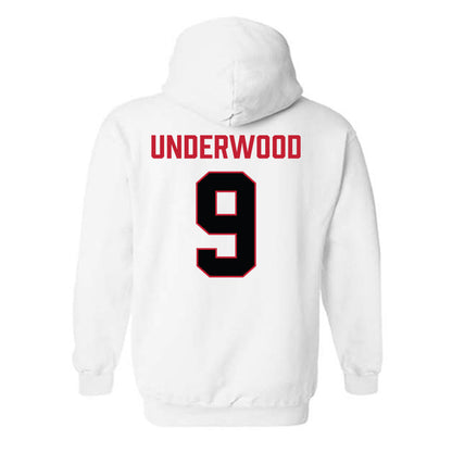 Ferris State - NCAA Football : Cam Underwood - National Champions Shersey Hooded Sweatshirt-1