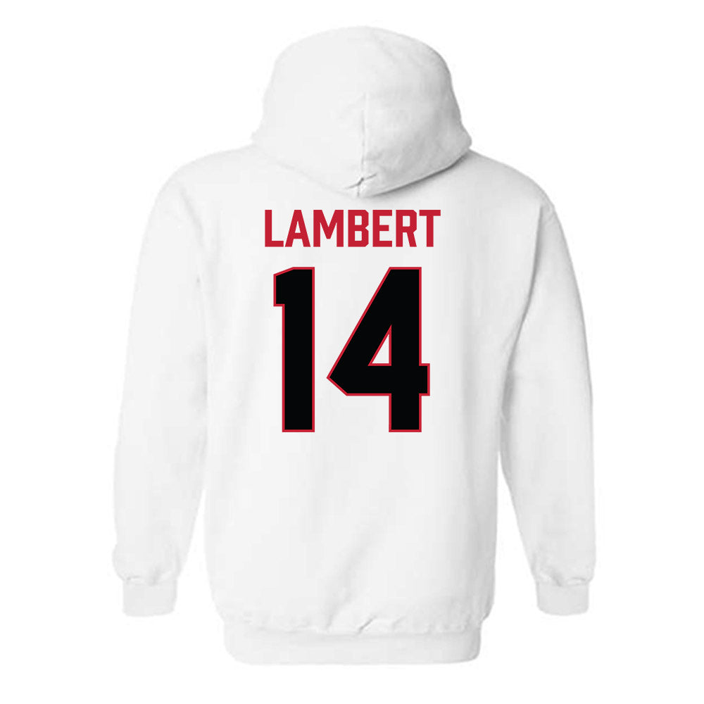 Ferris State - NCAA Football : Stanley Lambert - National Champions Shersey Hooded Sweatshirt-1