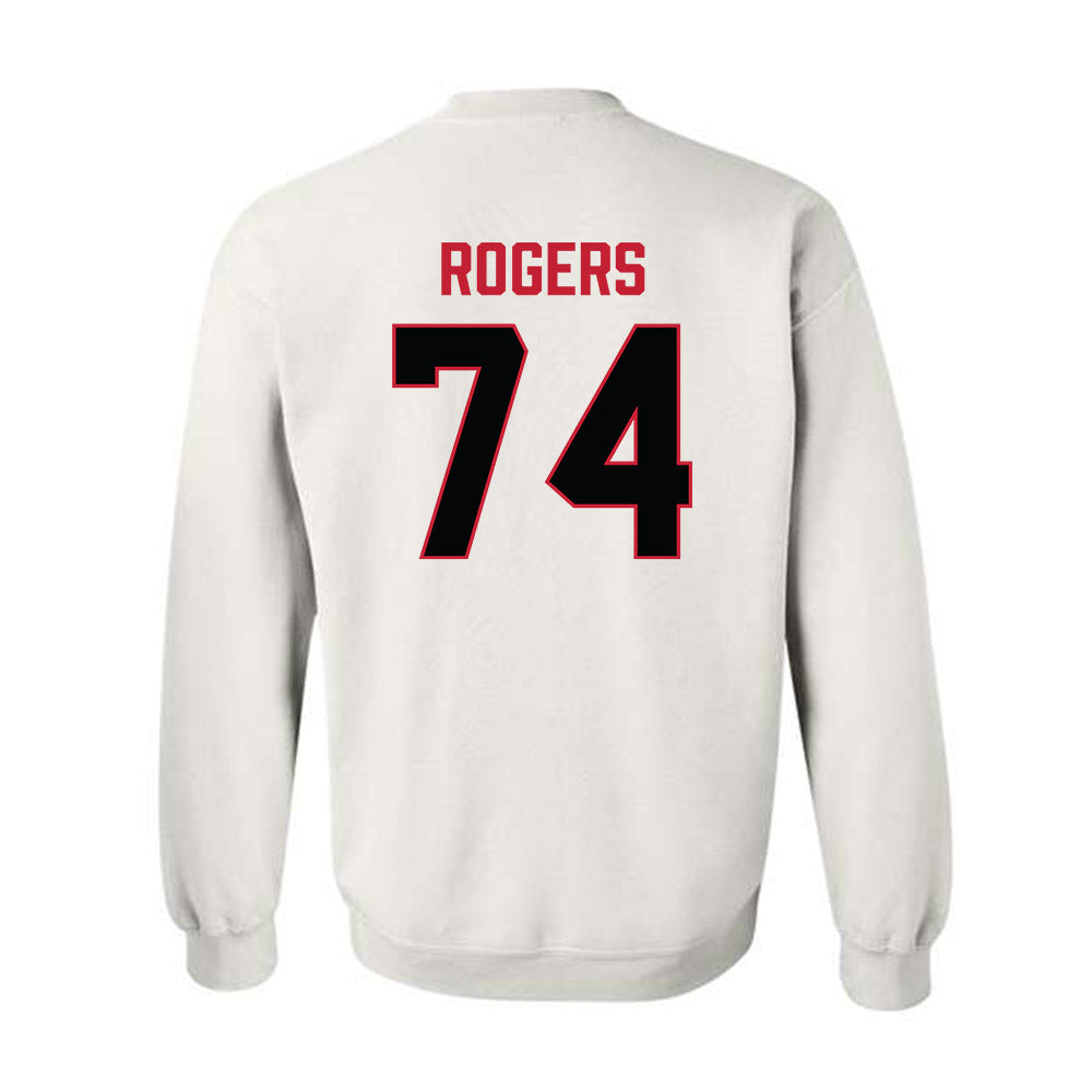 Ferris State - NCAA Football : Rashawn Rogers - National Champions Shersey Crewneck Sweatshirt-1