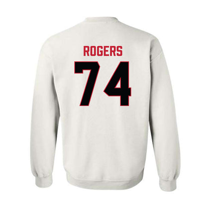 Ferris State - NCAA Football : Rashawn Rogers - National Champions Shersey Crewneck Sweatshirt-1