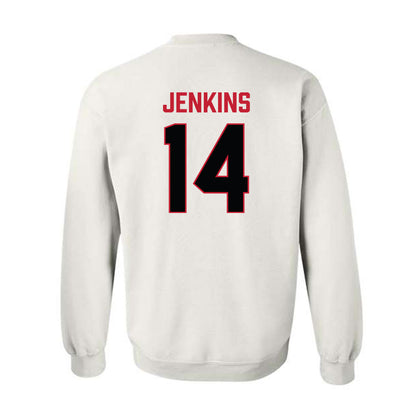 Ferris State - NCAA Football : Dmari Jenkins - National Champions Shersey Crewneck Sweatshirt-1