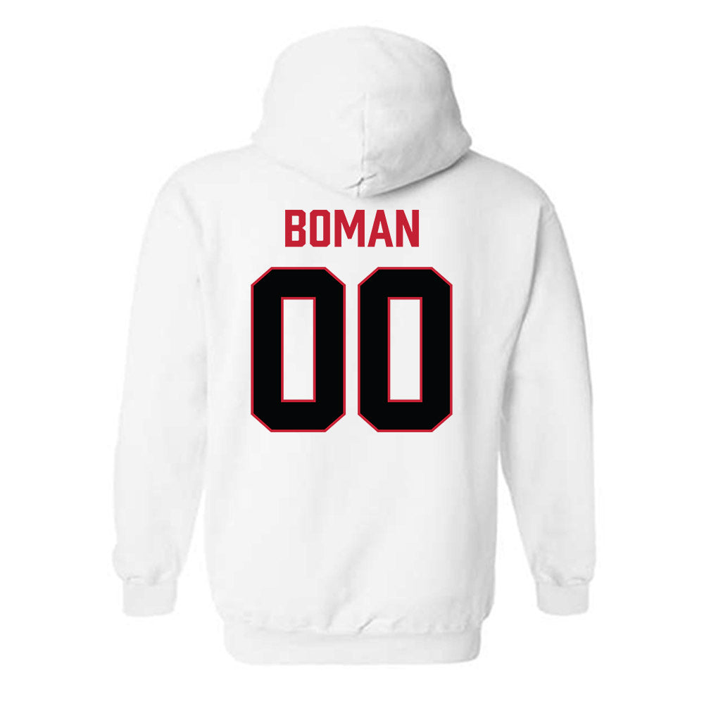 Ferris State - NCAA Football : Lukas Boman - National Champions Shersey Hooded Sweatshirt-1