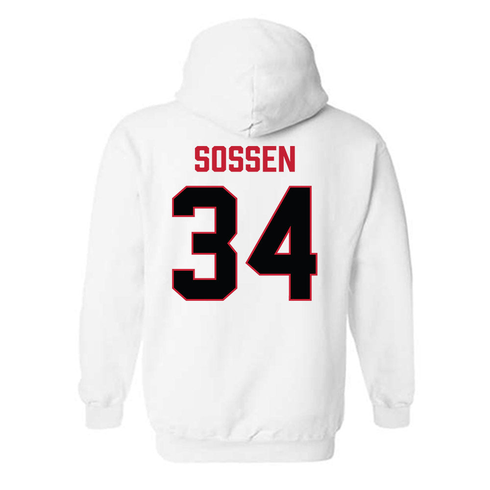 Ferris State - NCAA Football : Finn Sossen - National Champions Shersey Hooded Sweatshirt-1