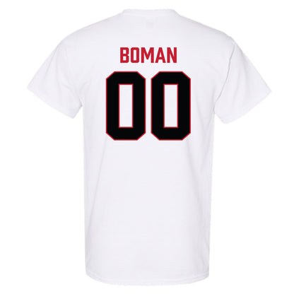 Ferris State - NCAA Football : Griffin Boman - National Champions Shersey T-Shirt-1
