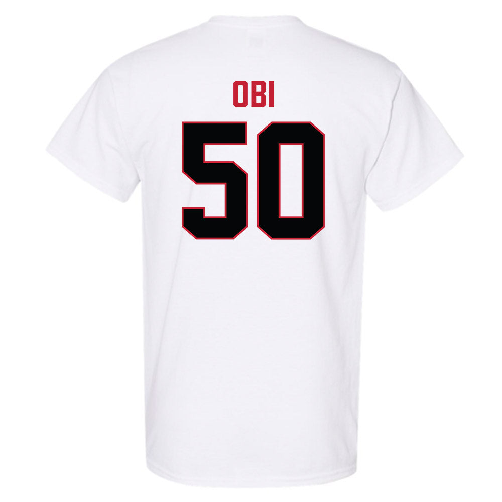 Ferris State - NCAA Football : Chimdindu Obi - National Champions Shersey T-Shirt-1