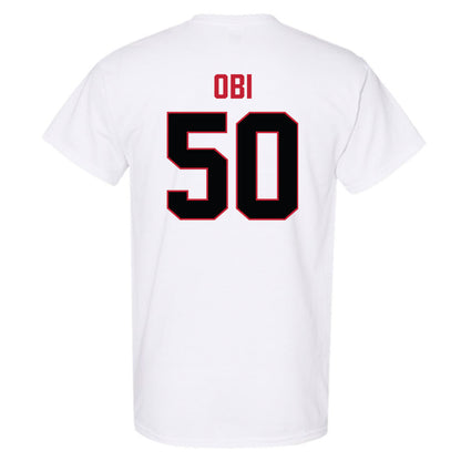 Ferris State - NCAA Football : Chimdindu Obi - National Champions Shersey T-Shirt-1