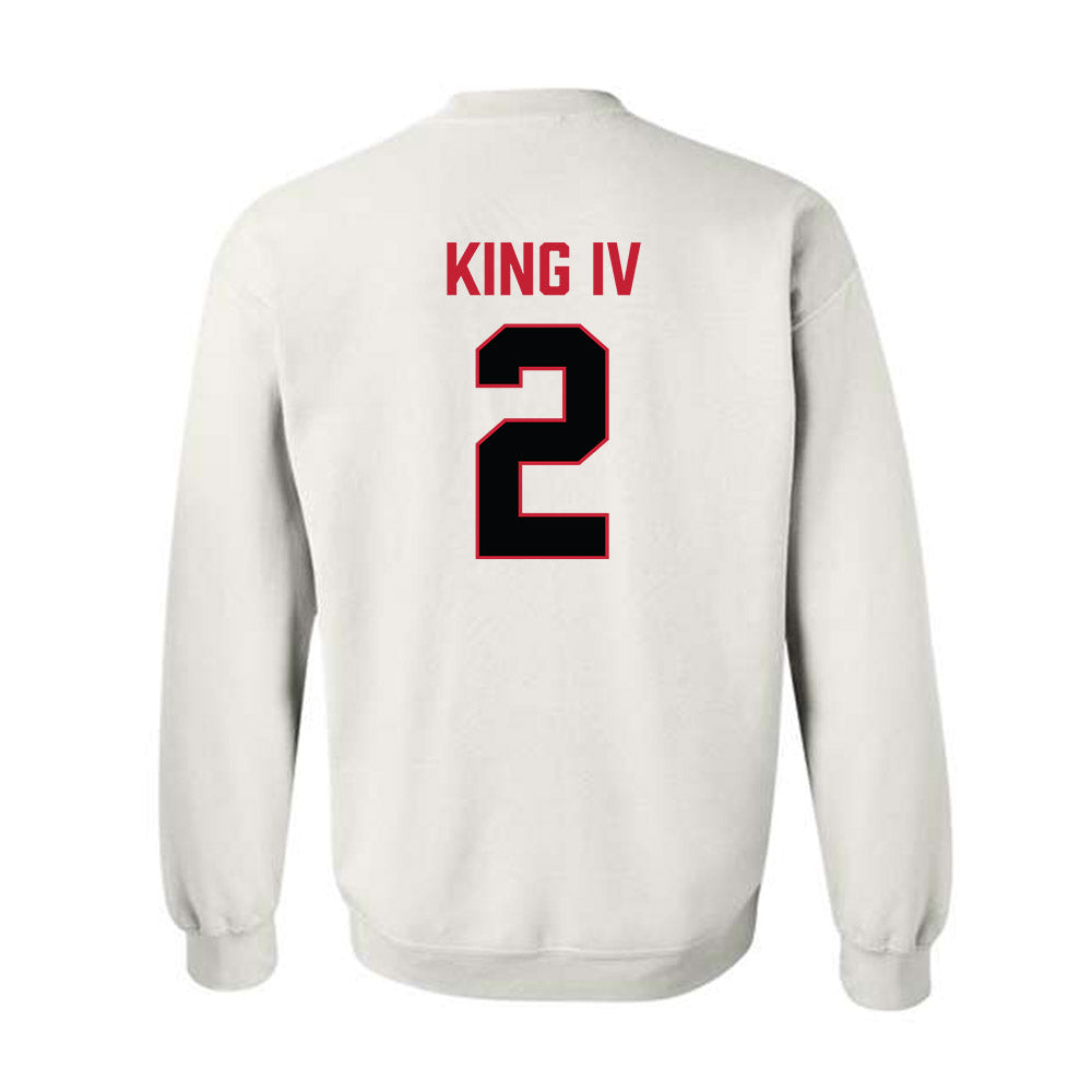 Ferris State - NCAA Football : Damion King IV - National Champions Shersey Crewneck Sweatshirt-1