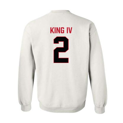 Ferris State - NCAA Football : Damion King IV - National Champions Shersey Crewneck Sweatshirt-1