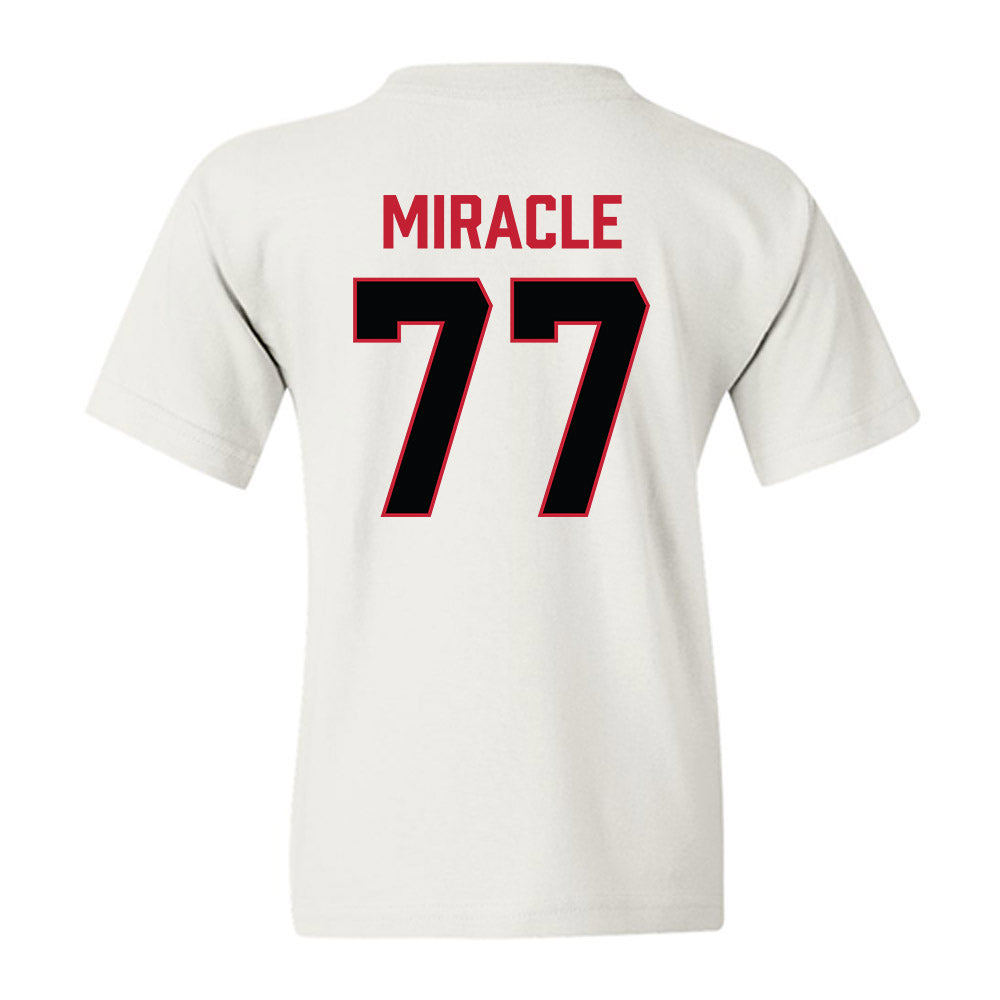 Ferris State - NCAA Football : Travis Miracle - National Champions Shersey Youth T-Shirt-1