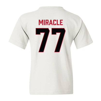 Ferris State - NCAA Football : Travis Miracle - National Champions Shersey Youth T-Shirt-1
