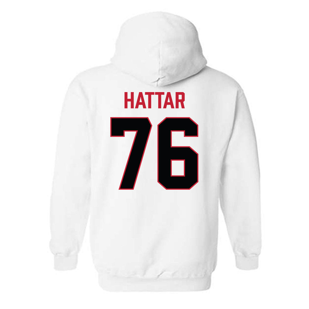 Ferris State - NCAA Football : Lawrence Hattar - National Champions Shersey Hooded Sweatshirt-1