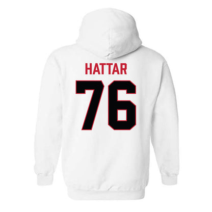 Ferris State - NCAA Football : Lawrence Hattar - National Champions Shersey Hooded Sweatshirt-1