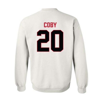 Ferris State - NCAA Football : James Coby - National Champions Shersey Crewneck Sweatshirt-1