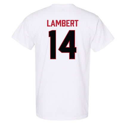 Ferris State - NCAA Football : Stanley Lambert - National Champions Shersey T-Shirt-1