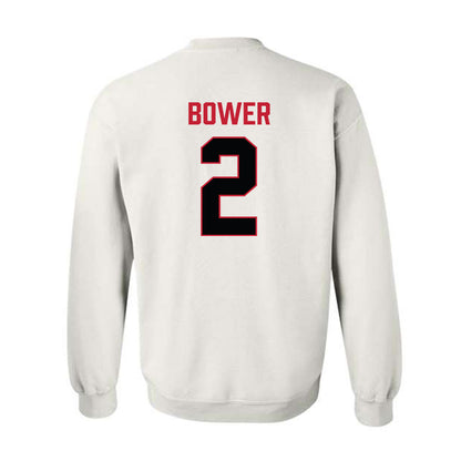 Ferris State - NCAA Football : Wyatt Bower - National Champions Shersey Crewneck Sweatshirt-1