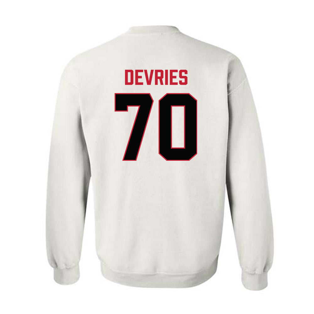 Ferris State - NCAA Football : Andrew Devries - National Champions Shersey Crewneck Sweatshirt-1