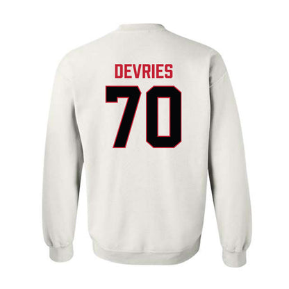 Ferris State - NCAA Football : Andrew Devries - National Champions Shersey Crewneck Sweatshirt-1