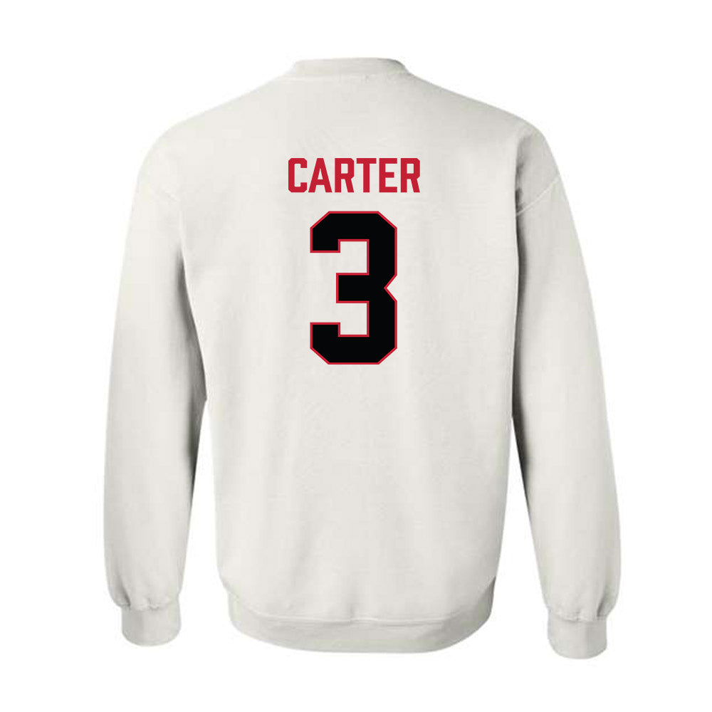 Ferris State - NCAA Football : Chase Carter - National Champions Shersey Crewneck Sweatshirt-1