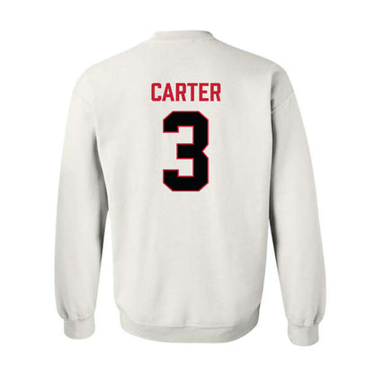 Ferris State - NCAA Football : Chase Carter - National Champions Shersey Crewneck Sweatshirt-1