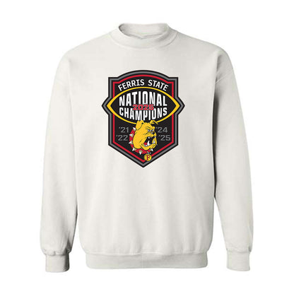 Ferris State - NCAA Football : Tyrone Webber - National Champions Shersey Crewneck Sweatshirt-0