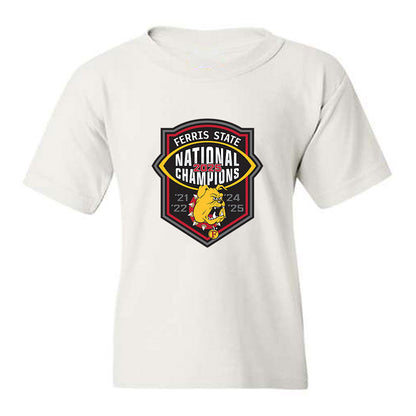 Ferris State - NCAA Football : Sam Cummings - National Champions Shersey Youth T-Shirt-0