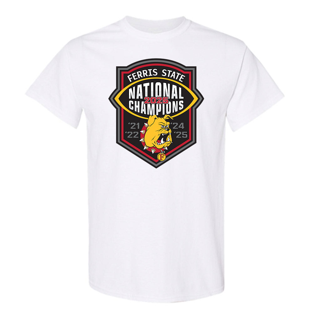 Ferris State - NCAA Football : Jerek Fields - National Champions Shersey T-Shirt-0