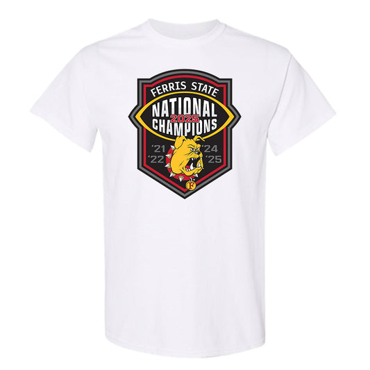 Ferris State - NCAA Football : Jeremiah Housey - National Champions Shersey T-Shirt-0