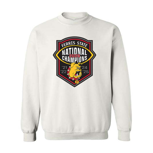 Ferris State - NCAA Football : Dayne Arnett - National Champions Shersey Crewneck Sweatshirt-0