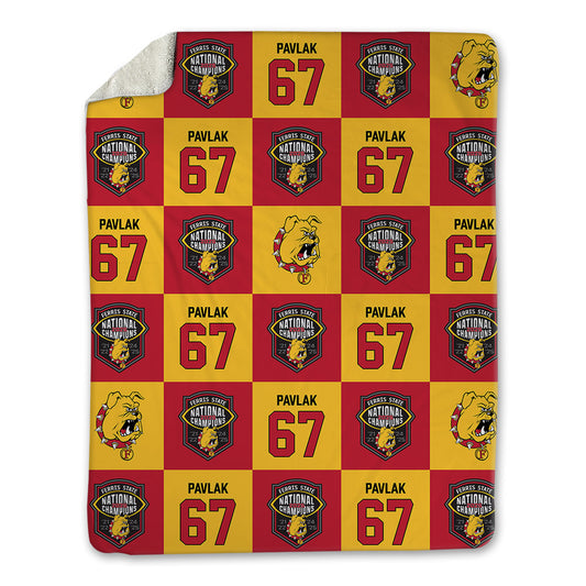 Ferris State - NCAA Football : Avery Pavlak - National Champs Blanket-0
