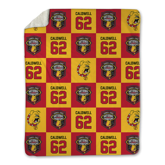 Ferris State - NCAA Football : Kaharri Caldwell - National Champs Blanket-0