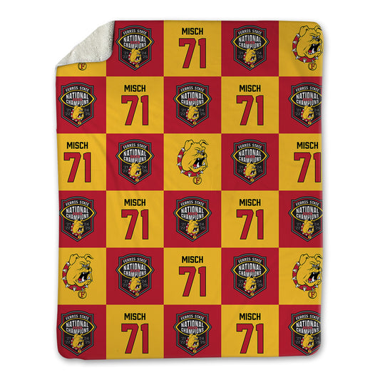 Ferris State - NCAA Football : Matthew Misch - National Champs Blanket-0