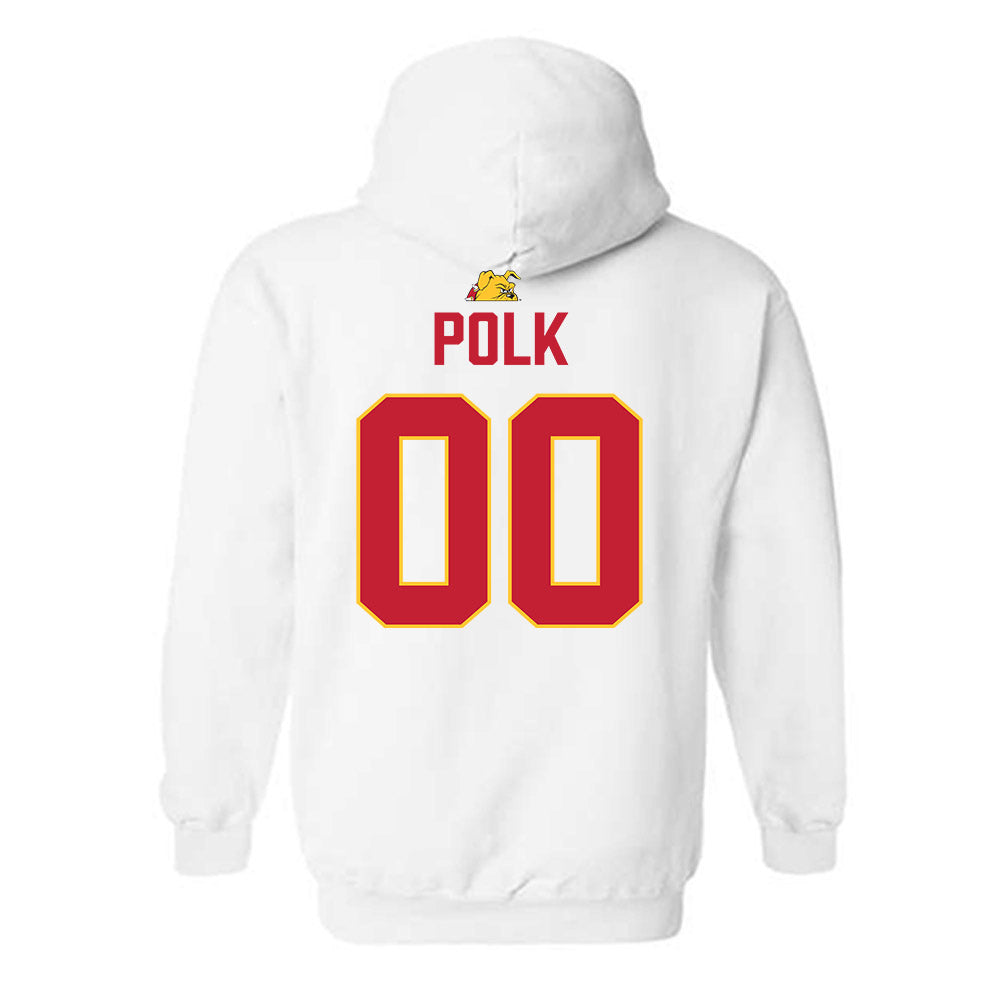 Ferris State - NCAA Football : Victor Polk - 5 years National Champions Hooded Sweatshirt-1